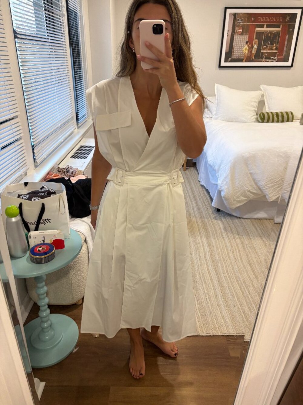 Joseph White Midi Dress